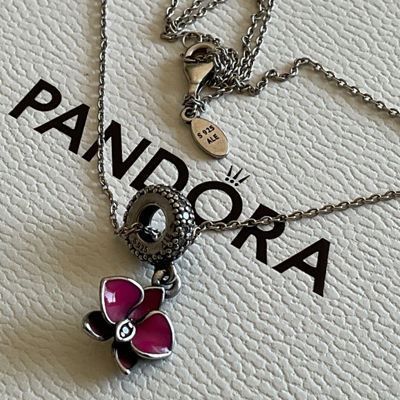 Pandora Orchid necklace - Picture 2 of 4